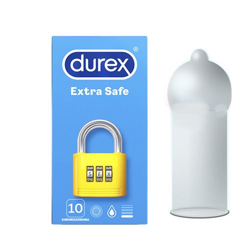 Durex Extra Safe paksumpi kondomi anaaliseksiin 10kpl