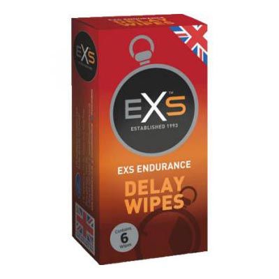 EXS Endurance Delay Wipes - Viivästyspyyhe 6 kpl