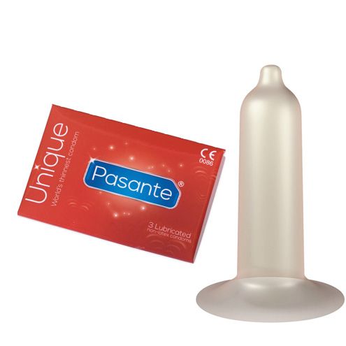 Pasante Unique, maailman ohuin kondomi, 3kpl